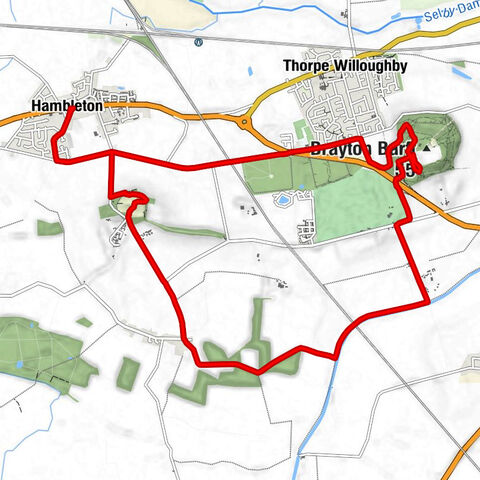 Hambleton - Hambleton Chapel - Gateforth - Brayton Barff