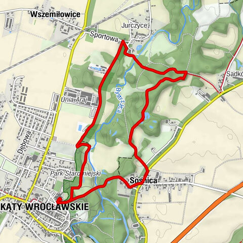 Kąty Wrocławskie - Kościół pw. Podwyższenia Krzyża Świętego w Sośnicy - Sośnica - Wszemiłowice