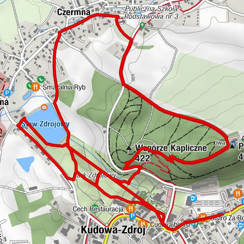 Kudowa-Zdrój - Kaplica Czaszek - Parkowa Góra - Kościół ewangelicki Chrystusa Pana