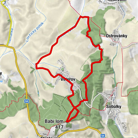 Věteřov - Babí lom - svatého Cyrila a Metoděje