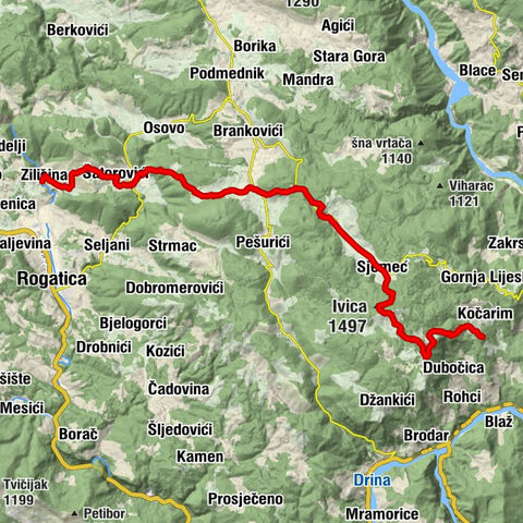Ziličina - Zagorice - Ivica - Donji Kočarim
