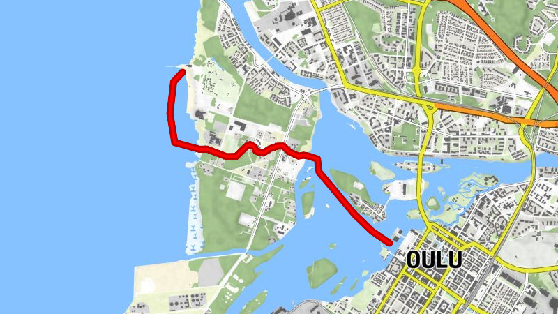 Oulu - Pikisaari - Hietasaari