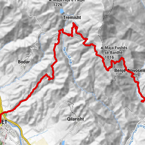 Përmet - Tremisht - Benjë-Novoselë - Petran