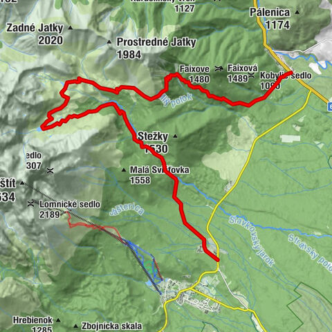 Tatranská Lomnica - Plesnivec - Chata pri Zelenom plese - Tatranské Matliare