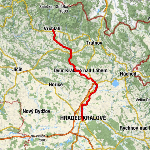 Vrchlabí - kaple Panny Marie - Nejsvětější Trojice - Hradec Králové