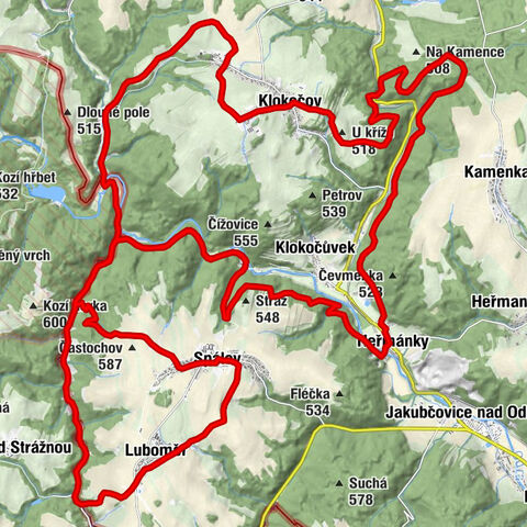 Spálovský mlýn - sv. Vavřince - Kostel sv. Jakuba - Svatý Ondřej