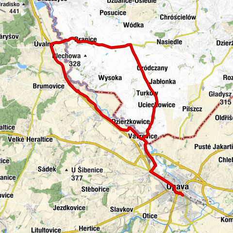 Opava východ - Opava - Raketa - Palhanec