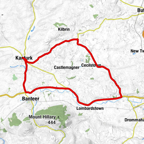 Kanturk - Roskeen Bridge - Ballyclogh - Lybaun Cross Roads