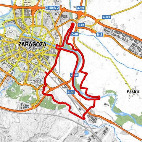 Zaragoza-Miraflores - La Granja - El Casetón - Zaragoza