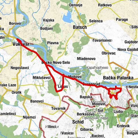 Vukovar - Crkva Vaznesenja Gospodnjeg - Kapelica sv. Ivana Nepomuka - Crkva sv. Arhanđela Mihaila i Gavrila