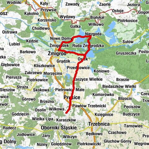 Świerzów - Kościół pw. św. Józefa Oblubieńca Najświętszej Maryi Panny - Prusice - Grodzisko