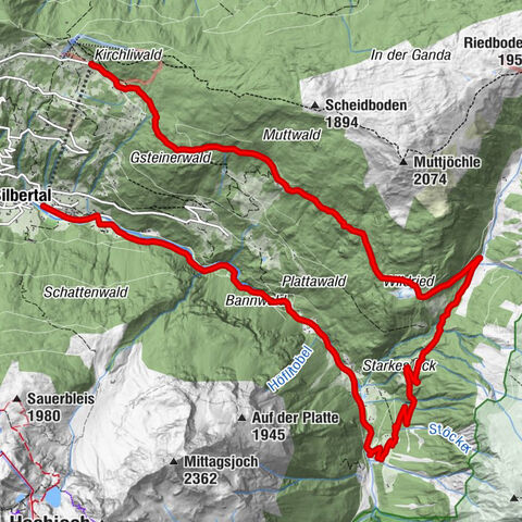 Kristberg - Wasserstubental - Silbertal