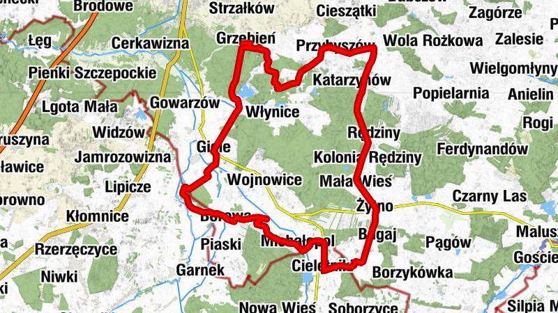 Grzebień - Kamionka - Podświerk - Kaplica dojazdowa pw. Najświętszej Maryi Panny Częstochowskiej