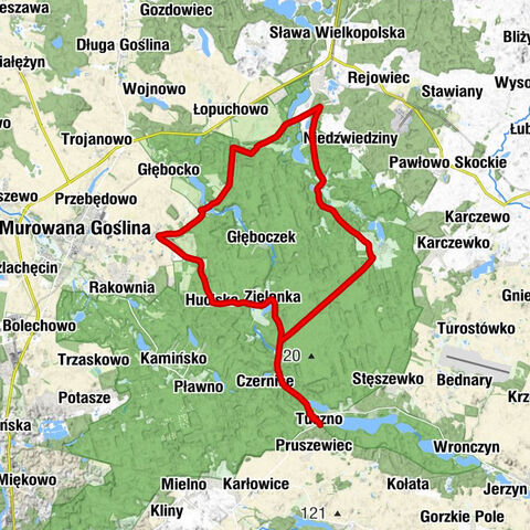 Tuczno - Zielonka - Huciska - Boduszewo