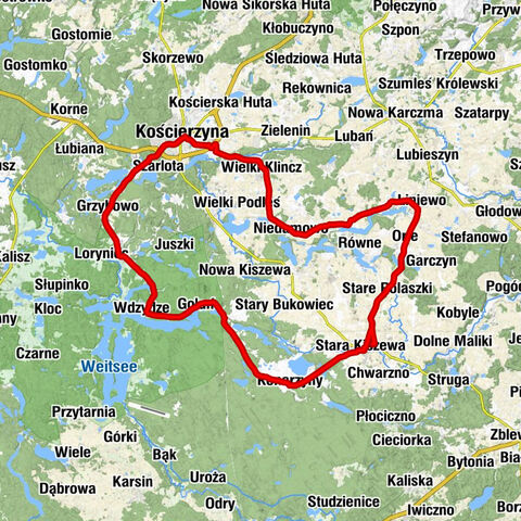 Karczma Viking - Kościół pw. Świętego Mikołaja - Kościół pw. Wniebowzięcia Najświętszej Maryi Panny - Kościół pw. Świętego Antoniego Padewskiego