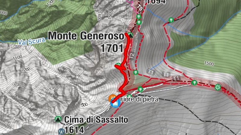 Vom Restaurant auf den Gipfel (Kulm)