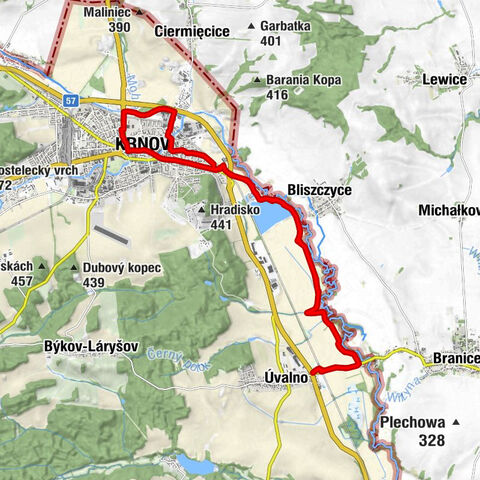 Opavské Předměstí - Krnov - Hermes - kostel Narození Panny Marie