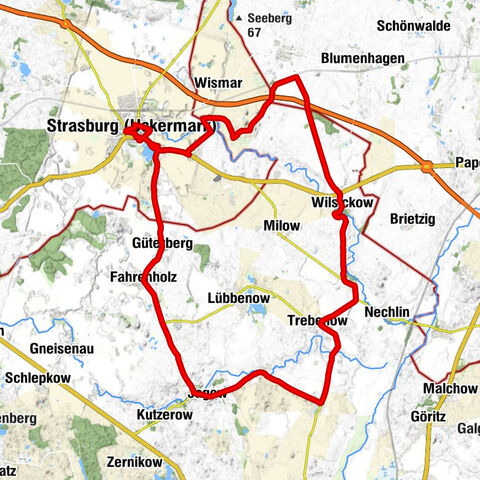 Linchenshöh - Dorfkirche Wilseckow - Dorfkirche Taschenberg - St.Marien