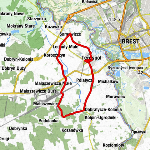 Terespol - Cerkiew pw. Opieki Matki Bożej - Kościół parafialny pw. Trójcy Świętej - Kościół Zielonoświątkowy