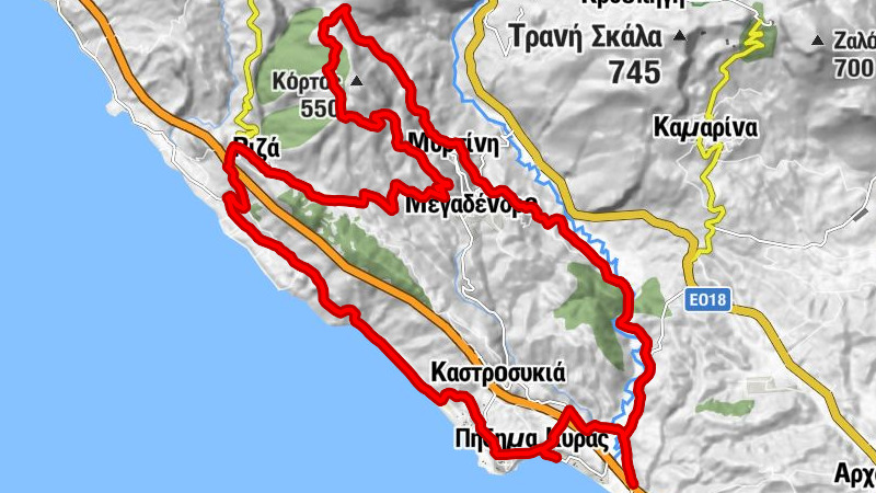 Ταβέρνα Μπάρμπα-Θωμάς - Πήδημα Κυράς - Καστροσυκιά - Ριζά