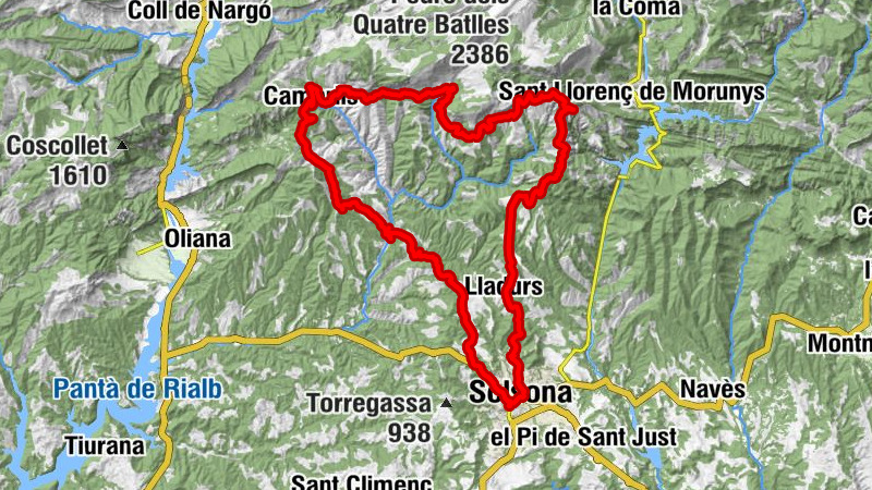 Solsona - Cap d'Estaques - Prat d'Estaques - Serrat de la Creu de la Contrella