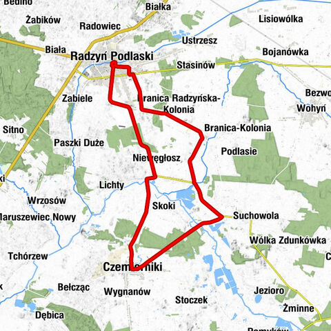 Radzyń Podlaski - Niewęgłosz - Stara Wieś - Czemierniki
