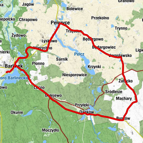 Barlinek - Wierzchno - Pełczyce - Kościół pw. Świętego Kazimierza