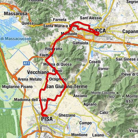 San Giuliano Terme - Chiesa di San Giovanni Evangelista - Chiesa di San Bartolomeo Apostolo - Chiesetta di San Pietro e Paolo