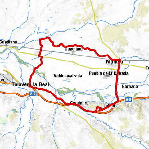 Talavera la Real - Guadajira - Lobón - Montijo