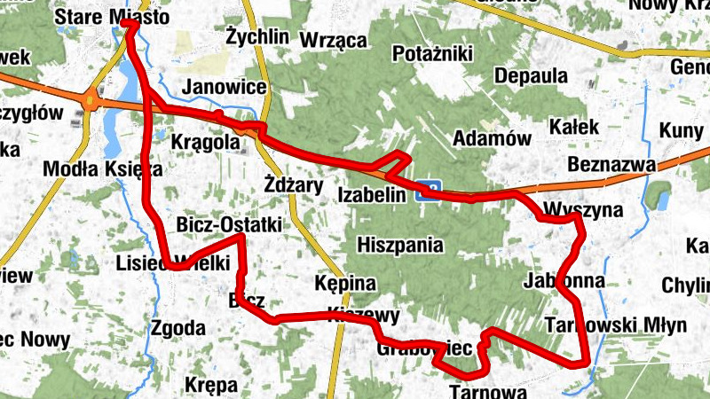 Stare Miasto - Lisiec Mały - Lisiec Wielki - Kościół pw. Jana Chrzciciela