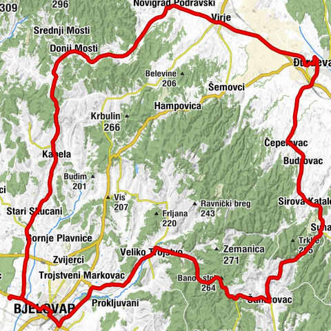 Strelište - Banov stol - crkva svetog Jurja - crkva svetog Benedikta