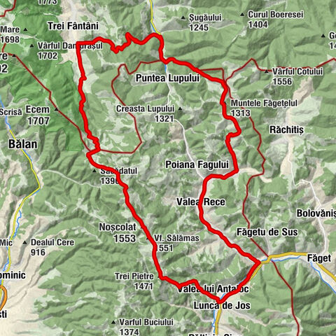 Sândominic - Noșcolat - Trei Pietre - Lunca de Jos