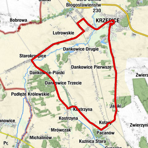 Bistro dwa światy - Nowowiejska - Kościół pw. Przemienienia Pańskiego - Krzepice