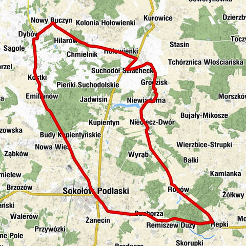 Sokołów Podlaski - Kościół pw. Świętej Anny - Kościół pw. Niepokalanego Poczęcia Najświętszej Maryi Panny - Kościół pw. Trójcy Przenajświętszej