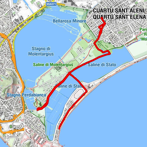 Ceraxus/Selargius - Cepola - Casteddu/Cagliari - Cuartu Sant'Aleni/Quartu Sant'Elena