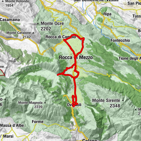 Terranera - Rocca di Mezzo - Chiesa di Santa Maria Maddalena - Vado di Pezza