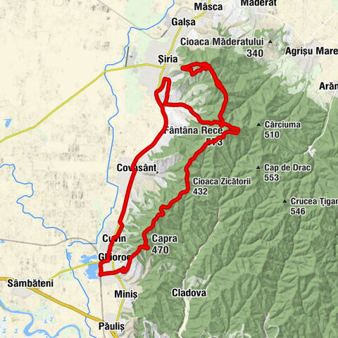 Ghioroc - Capra - Cioaca Zicătorii - Fântâna Rece