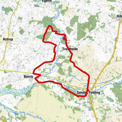 Sønder Felding - Birkeby - Troldhede - Nederby