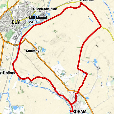 Soham - Prickwillow - Ely