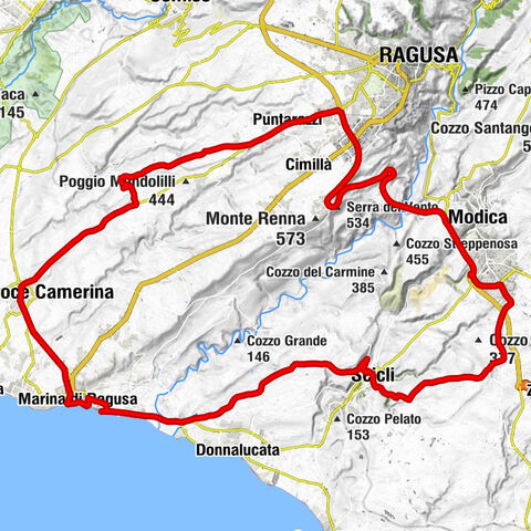 Marina di Ragusa - Santa Maria di Porto Salvo - Serra del Vento - Scicli