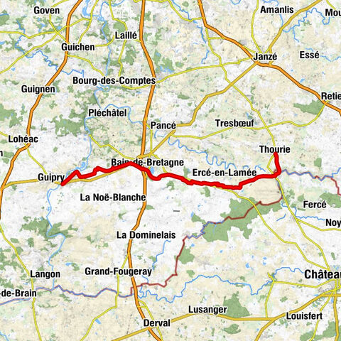 Thourie - La Carrée - La Briais - Le Bouridel