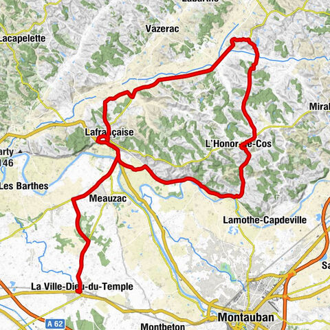 La Ville-Dieu - Église Saint-Maurice - Église Saint-Félix - Église Saint-Georges