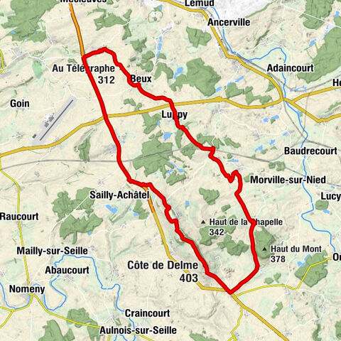 Pontoy - Au Télégraphe - Église Saint-Léger - Côte de Delme