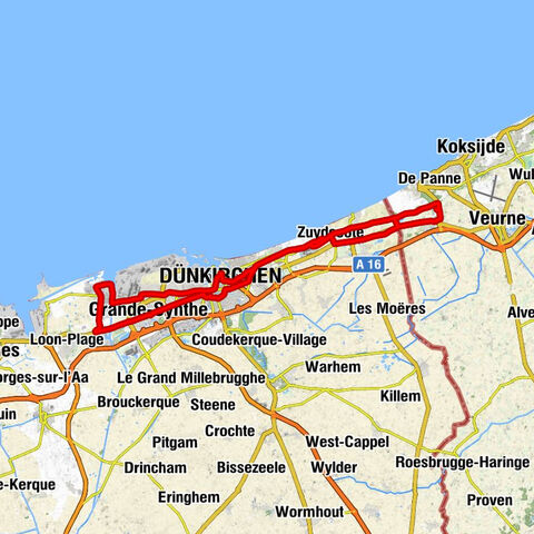 Station Dorpsplein - Sint-Audomaruskerk - Église Notre-Dame-des-Dunes - Église Saint-Nicolas