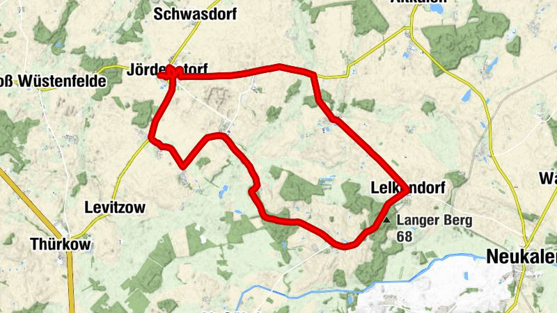 Jördenstorf - Gehmkendorf Ausbau - Küsserow - Lelkendorf
