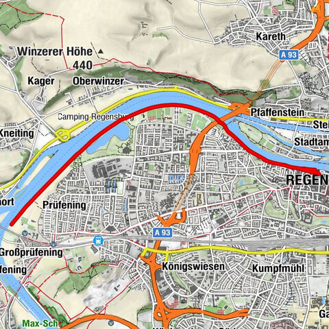 Regensburg - Gaststätte an der Schillerwiese - Niederwinzer - St. Oswald
