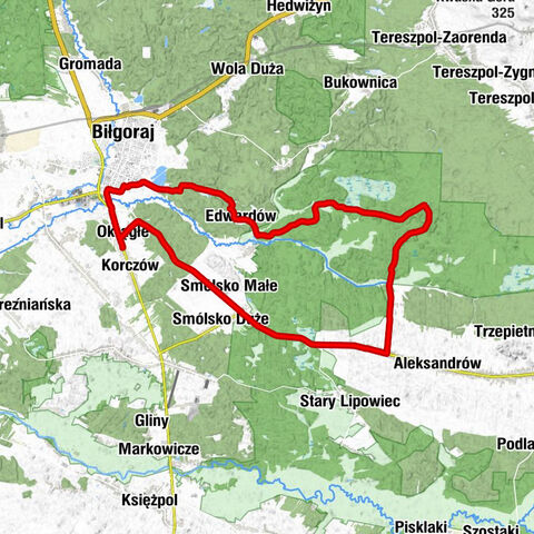 Okrągłe - Kaplica pw. Świętej Marii Magdaleny - Kościół pw. Świętej Marii Magdaleny - Cerkiew Prawosławna pw. Świętego Jerzego