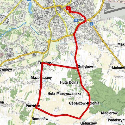 Radom Główny - Radom - Gębarzów-Kolonia - Kaplica wotywna