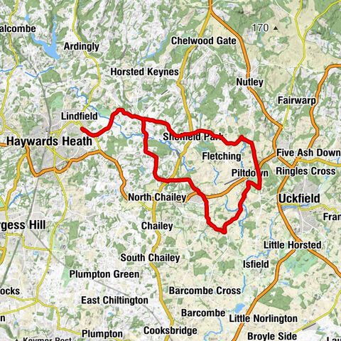 Haywards Heath - Lindfield - Walstead - Sheffield Park