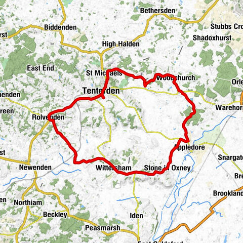 Tenterden - Saint Andrew's Catholic Church - St Mary the Virgin - Zion Baptist Church Tenterden